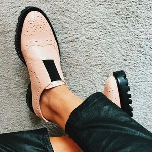 INCH2 Dusty Pink Rome Brogues - 38